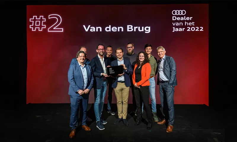 Van den Brug wint tweede prijs Audi Dealer Van Het Jaar 2022