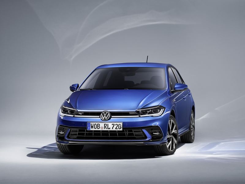 VW Polo 2021 Front Blauw